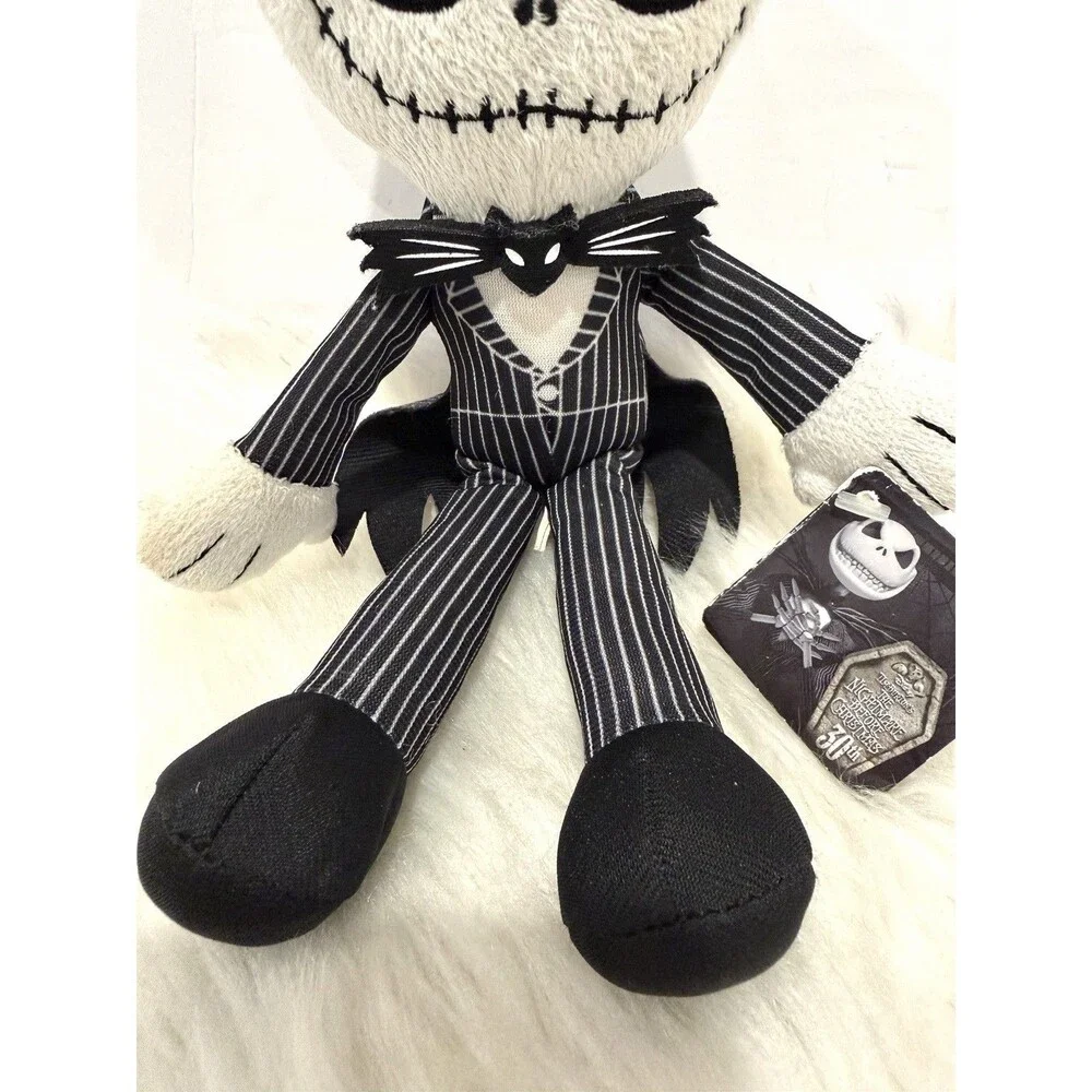Disney Nightmare Before Christmas Jack Skellington 8 Inches Plush EUC with Tags